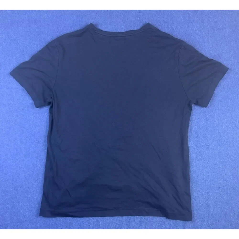 Banana Republic Mens Large Navy Luxury Touch Performance V Neck T Shirt